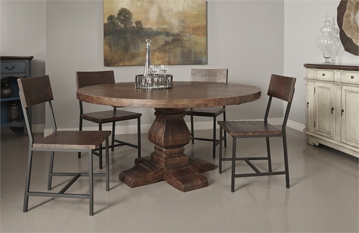 Coast to Coast Casual Dining 60" Round Woodbridge Dining Table DTWoodbridge Treeforms Furniture